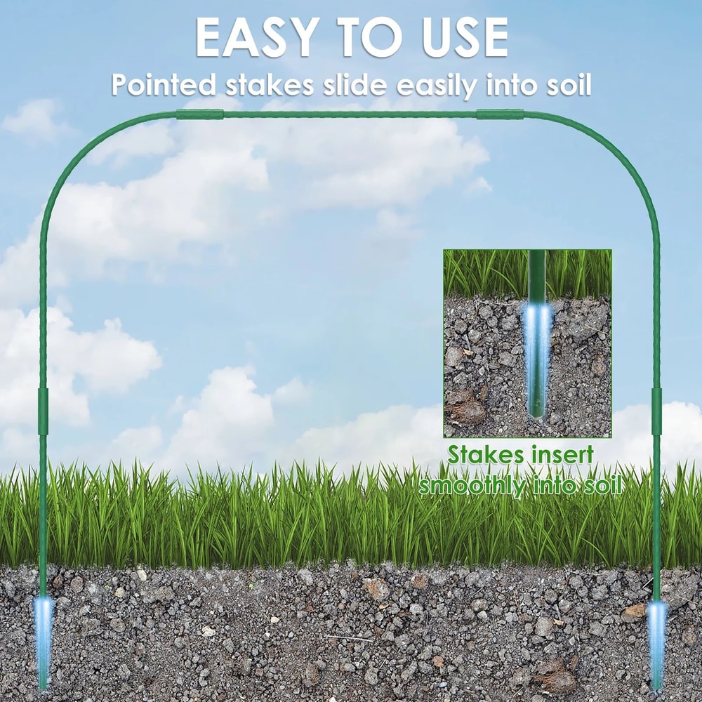 Steel Greenhouse Hoop Grow Tunnel Kit 7