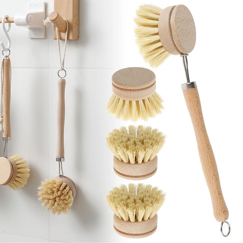 Eco Friendly Wooden Dish Cleaning Brush 8