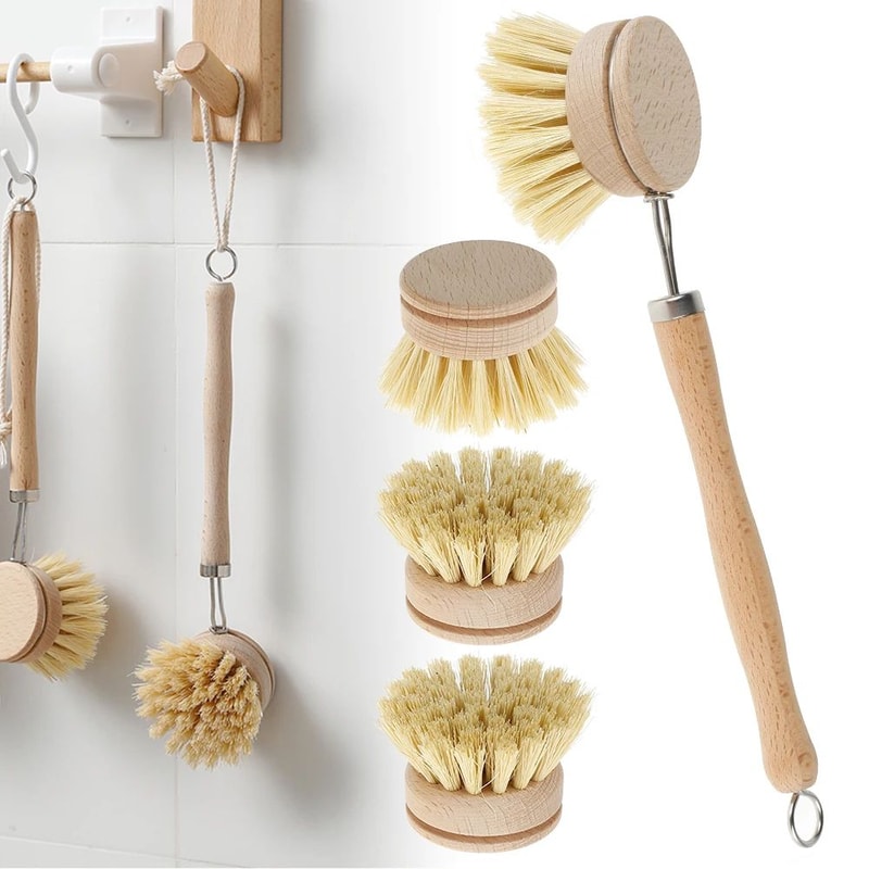 Eco Friendly Wooden Dish Cleaning Brush 8
