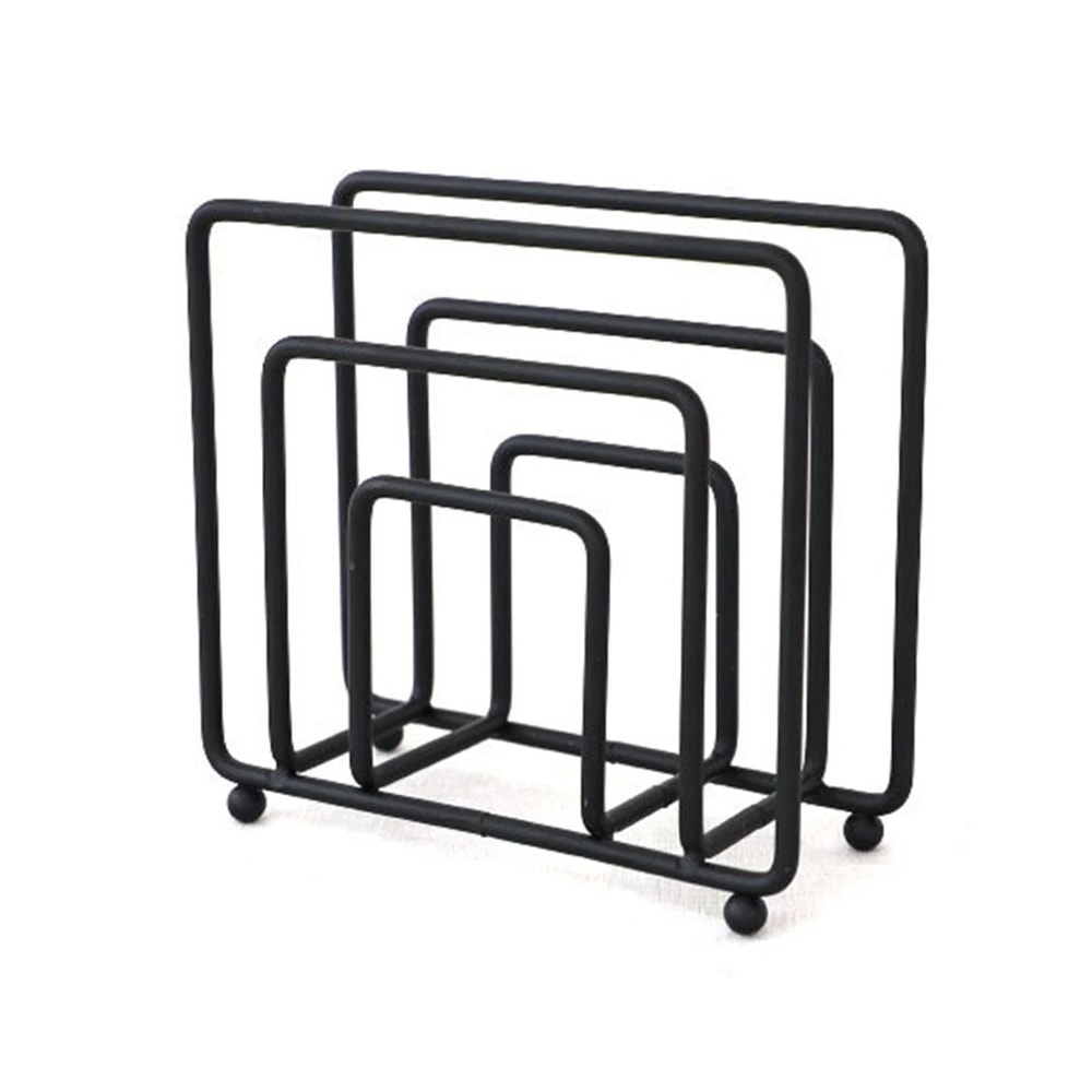 Iron Napkin Holder With Wooden Base 13