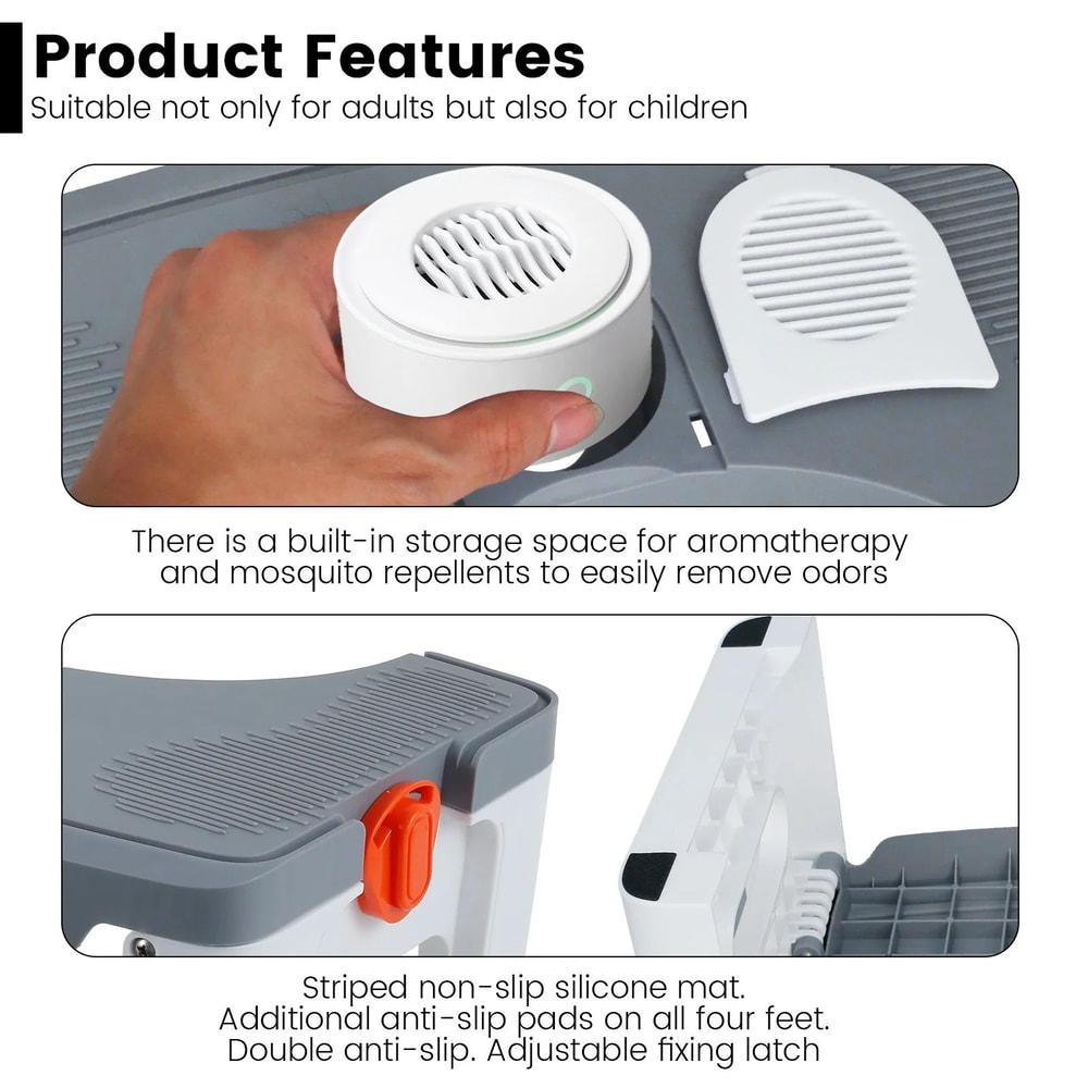 Foldable Bathroom Squat Stool 3