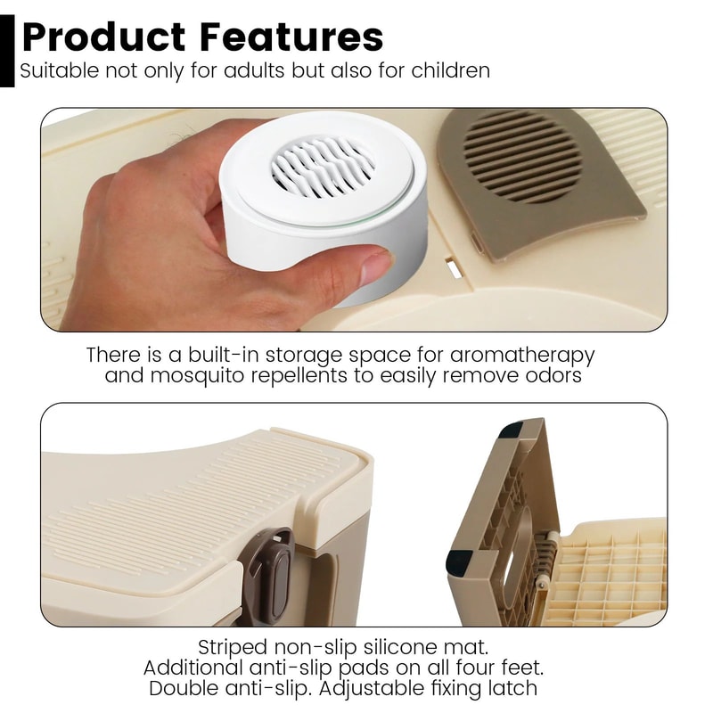 Foldable Bathroom Squat Stool 10