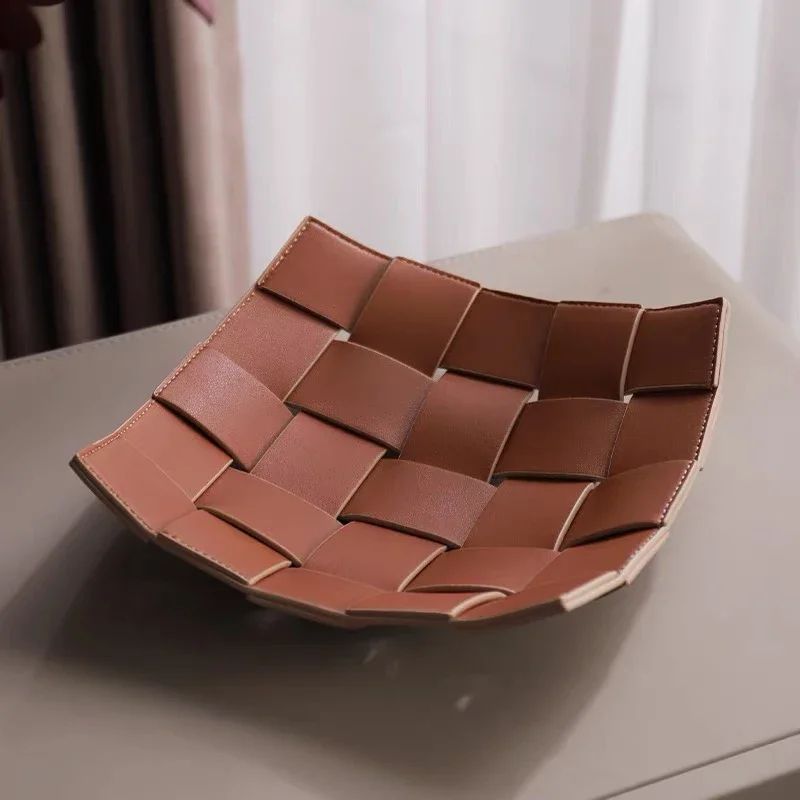 PU Leather Valet Tray Organizer 0