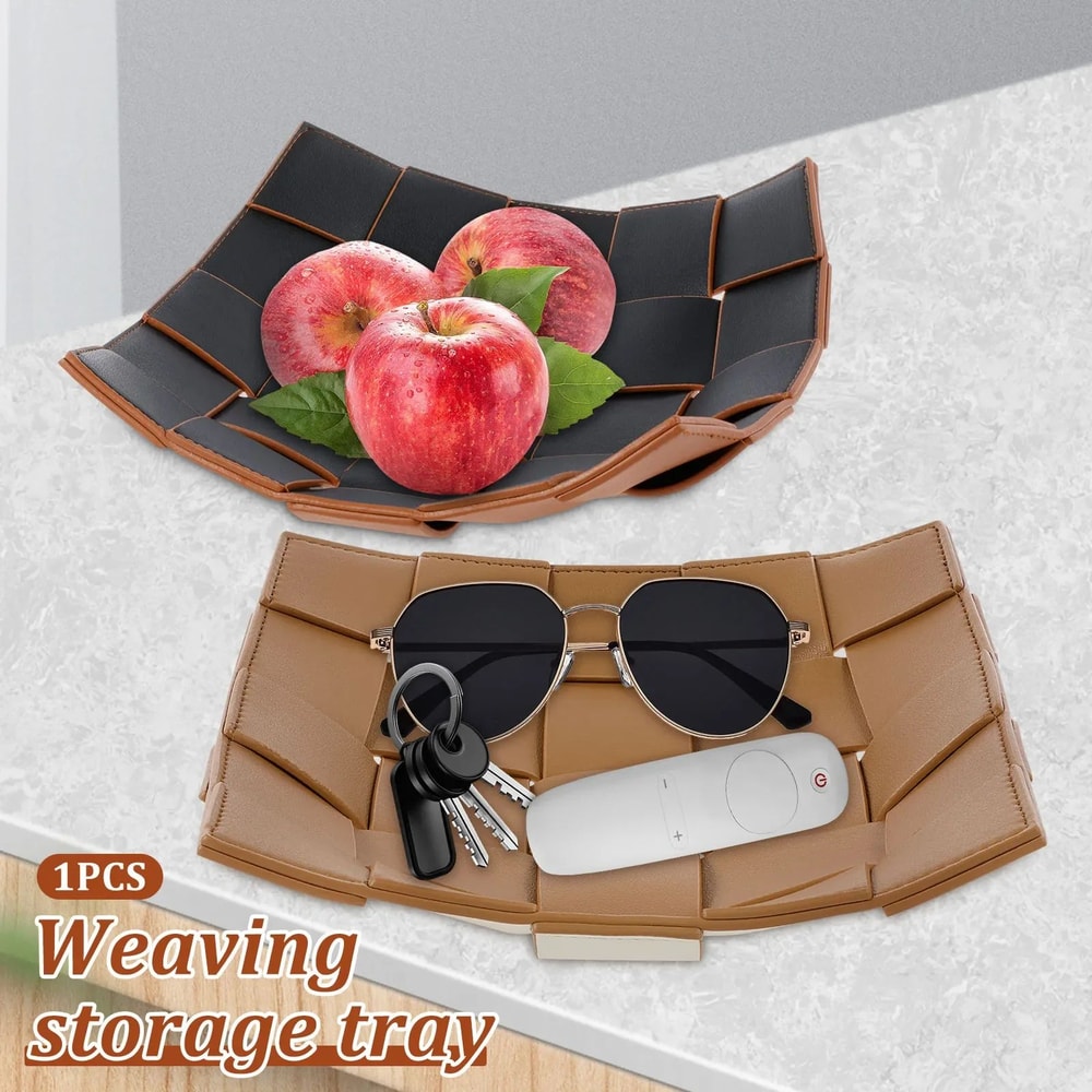 PU Leather Valet Tray Organizer 1