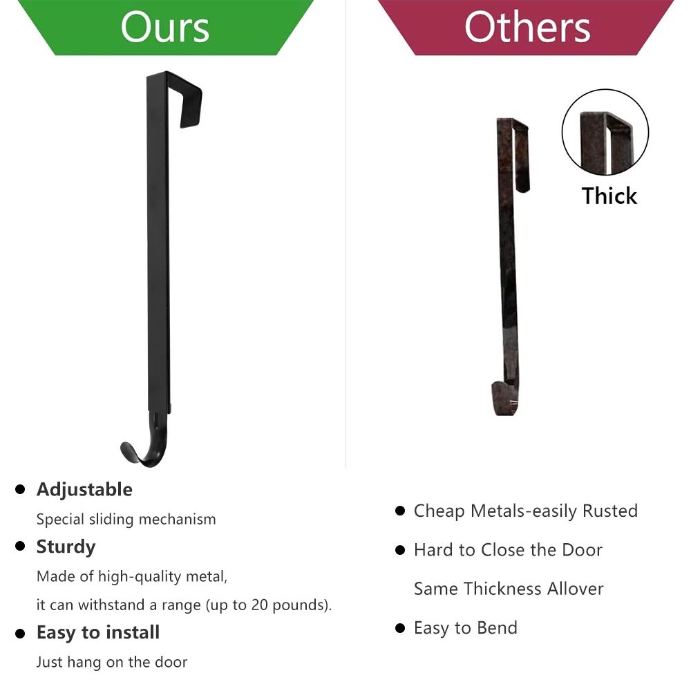 Removable Door Hanging Hook Rack 4