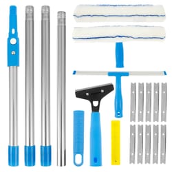 extendable window cleaning squeegee kit