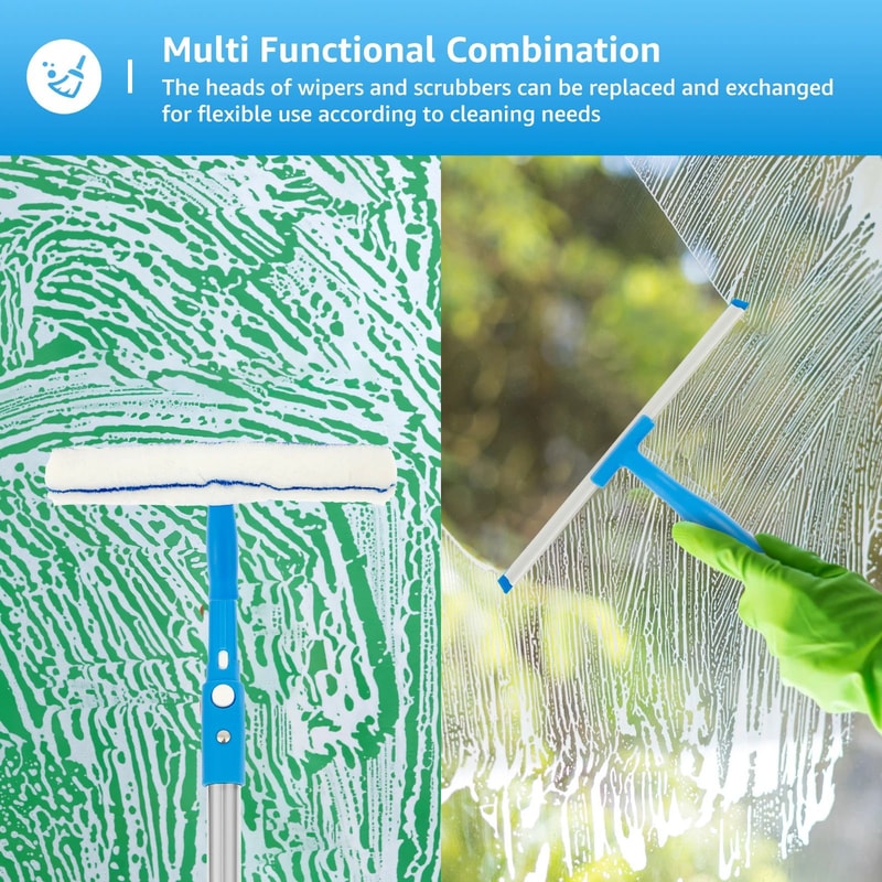 Extendable Window Cleaning Squeegee Kit 2