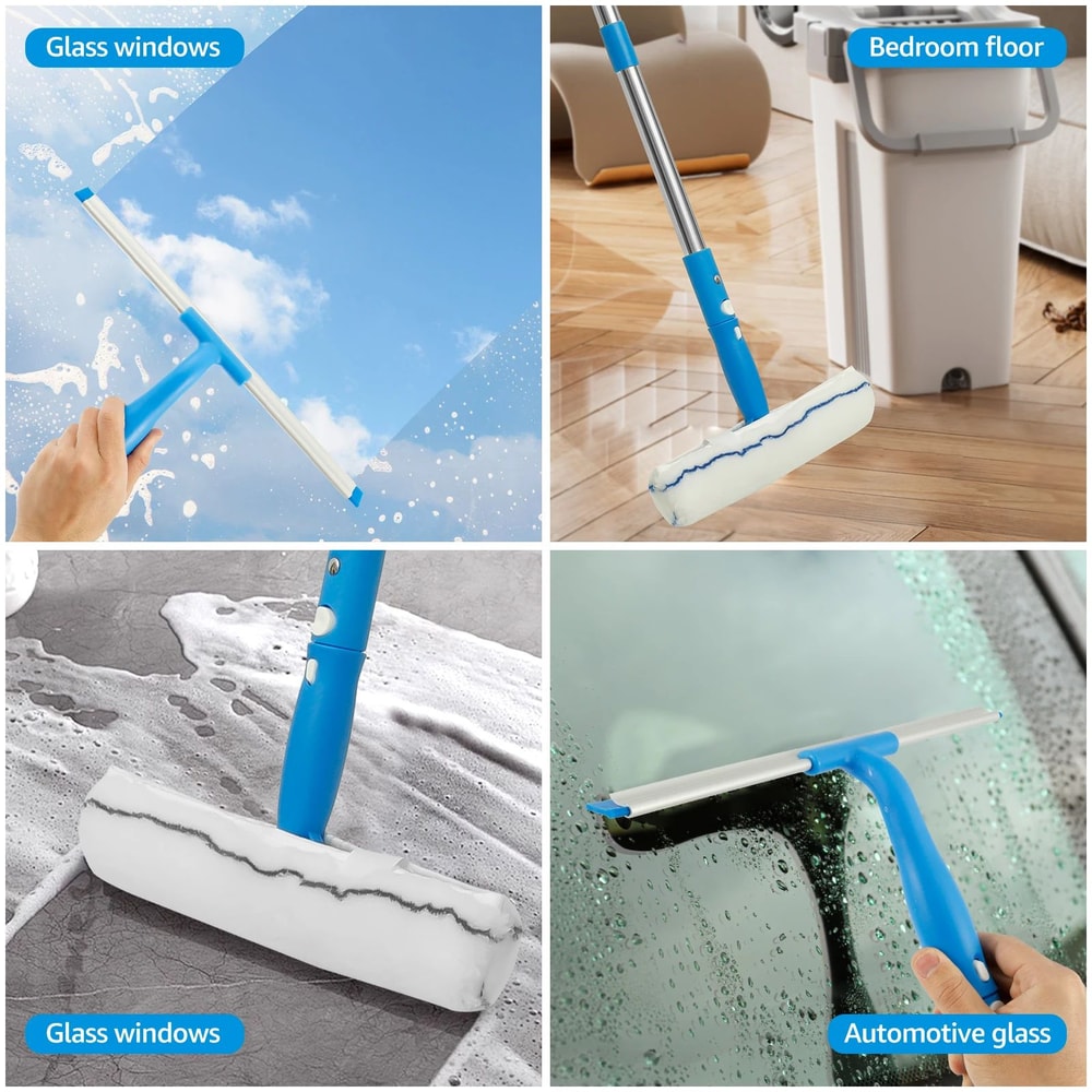 Extendable Window Cleaning Squeegee Kit 6
