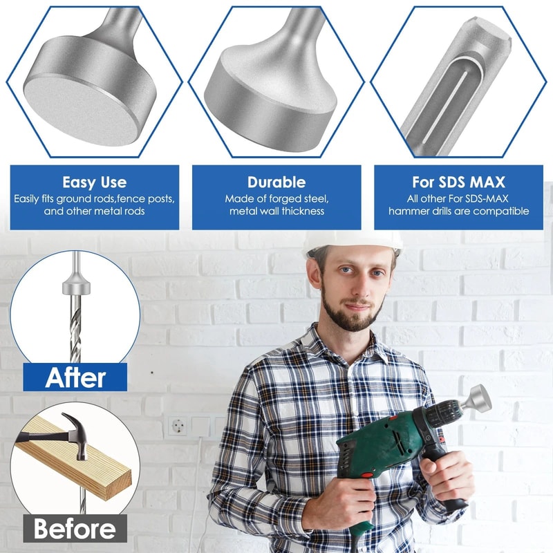 SDS Ground Rod Driver Drill Bit Set 4