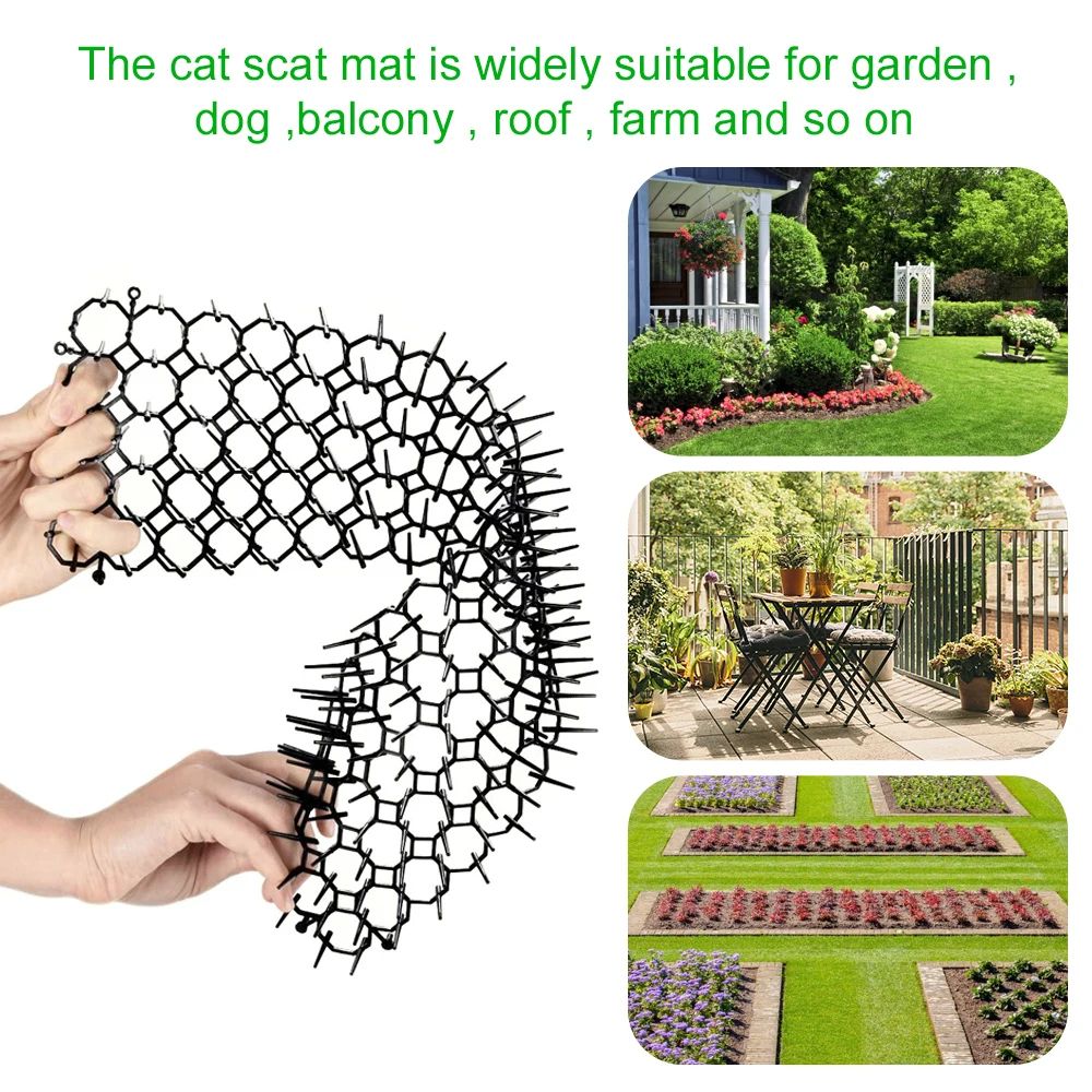 Garden Cat Deterrent Prickle Mat Set 7