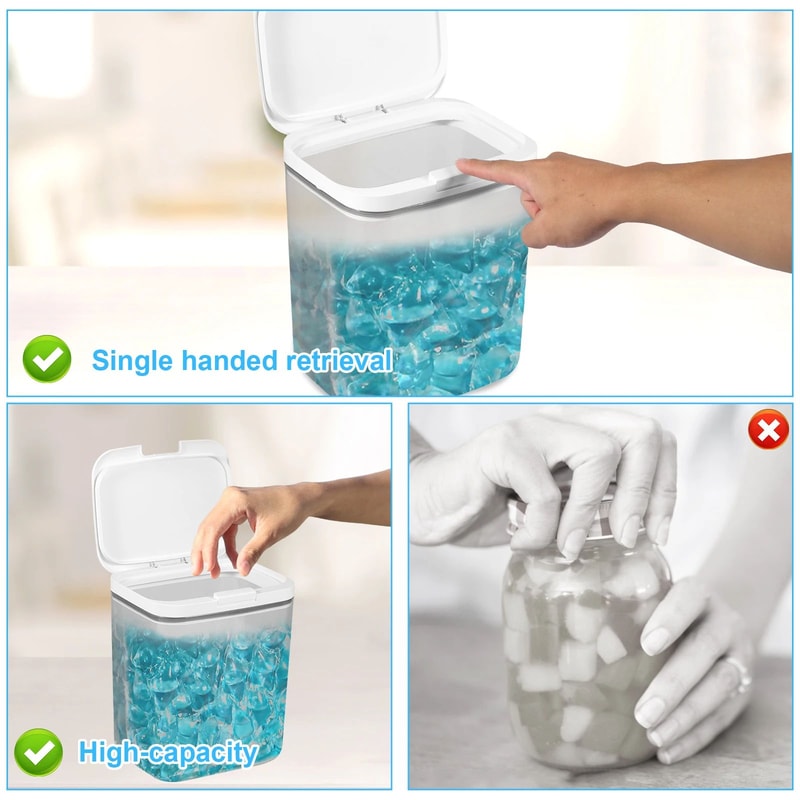 Automatic Pop Up Laundry Pods Storage Box 10