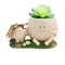 Cute Smiley Face Succulent Planter 0