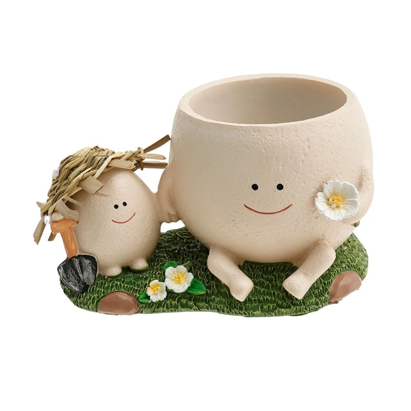 Cute Smiley Face Succulent Planter 13