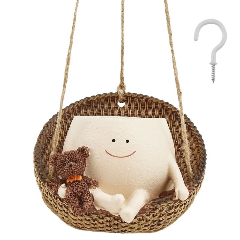 Cute Smiley Face Succulent Planter 14