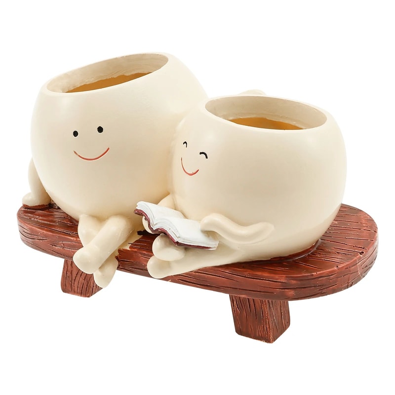 Cute Smiley Face Succulent Planter 16