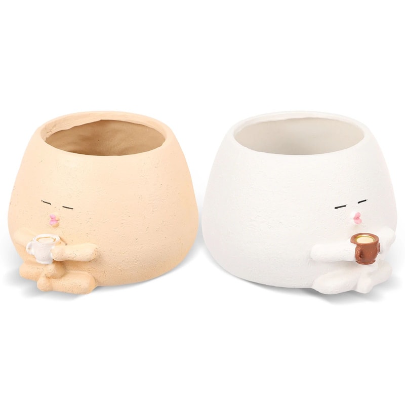 Cute Smiley Face Succulent Planter 17