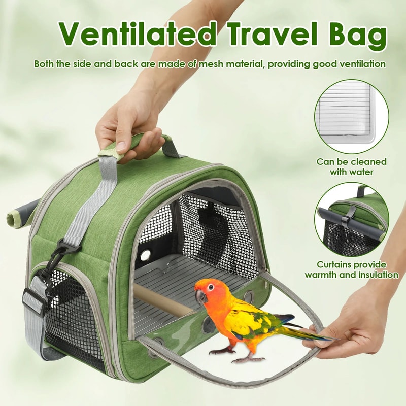 Portable Bird Carrier Backpack 2