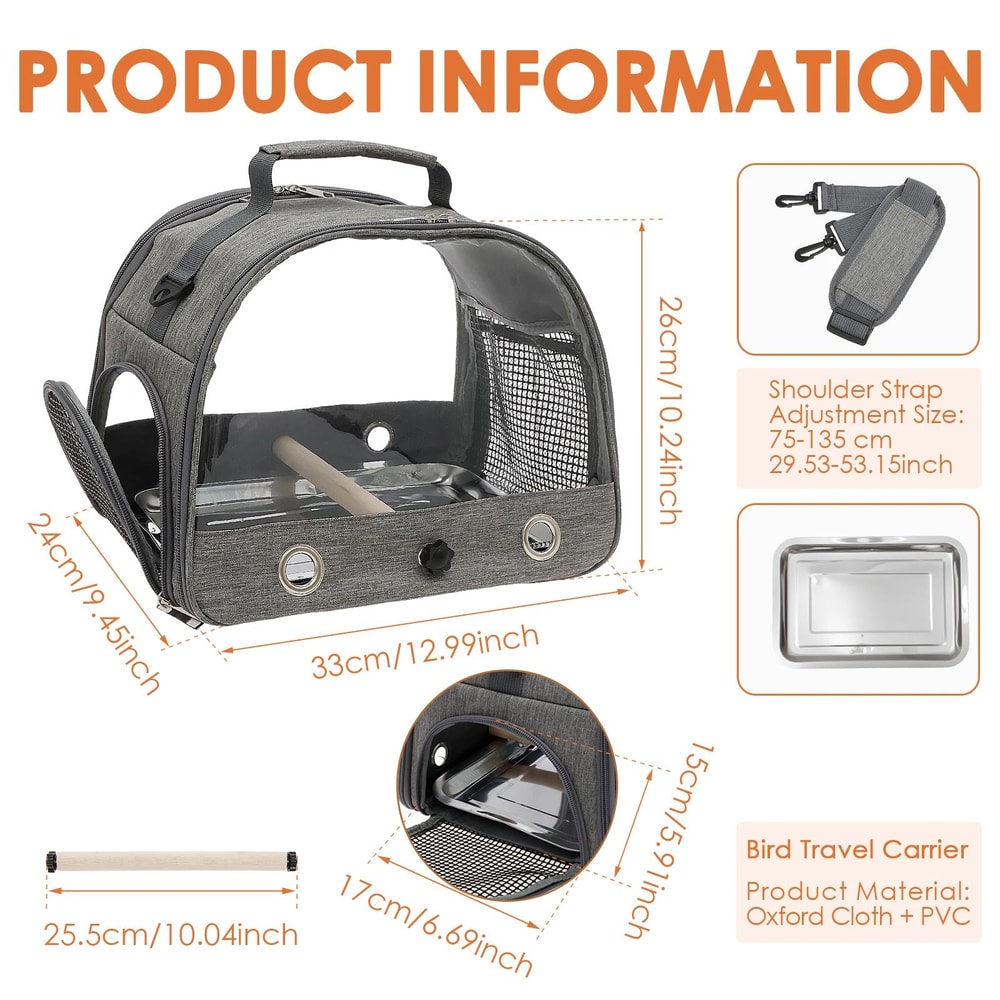 Portable Bird Carrier Backpack 8