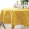 Round Cotton Linen Tablecloth 9
