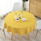Round Cotton Linen Tablecloth 23