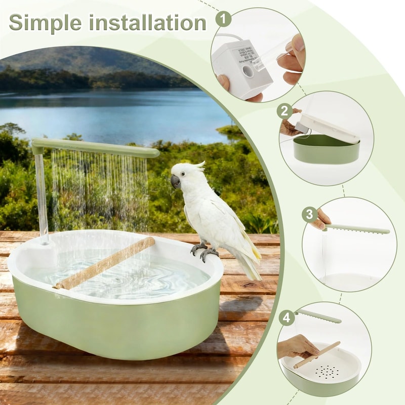 Automatic Bird Bath Fountain 2