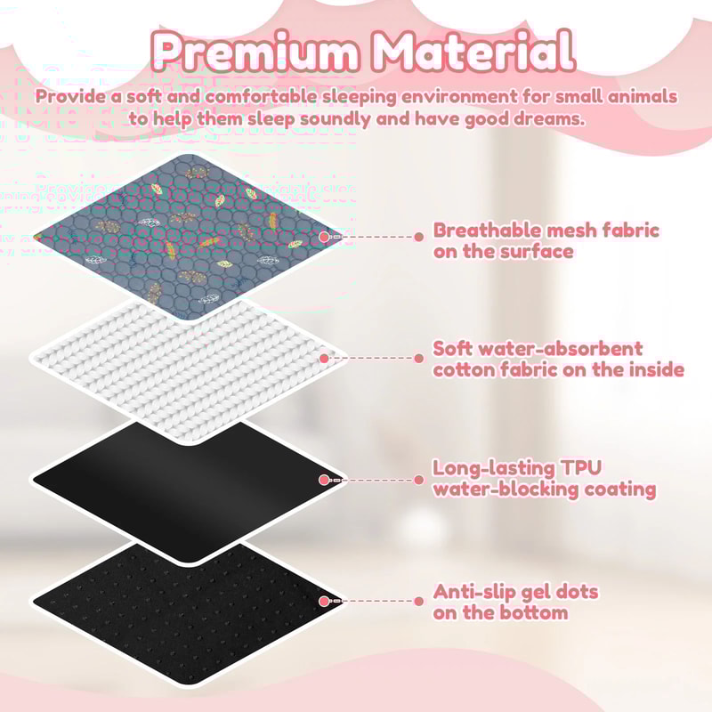Washable Pet Cage Liner Mat 3