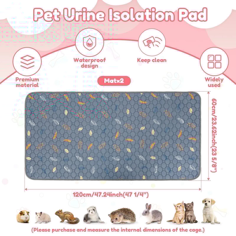 Washable Pet Cage Liner Mat 5