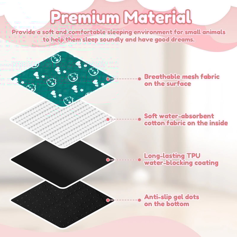 Washable Pet Cage Liner Mat 8