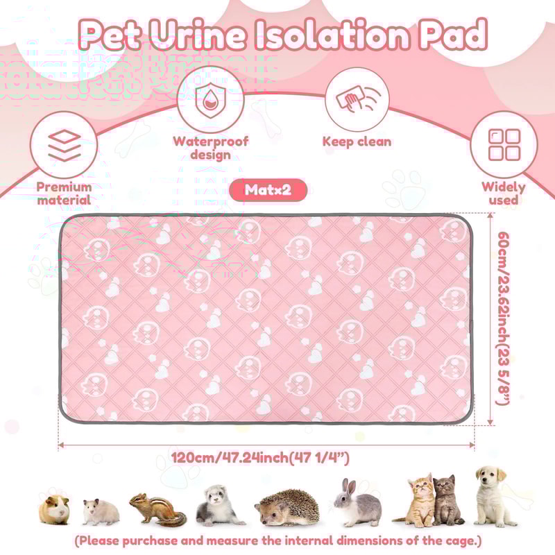 Washable Pet Cage Liner Mat 7