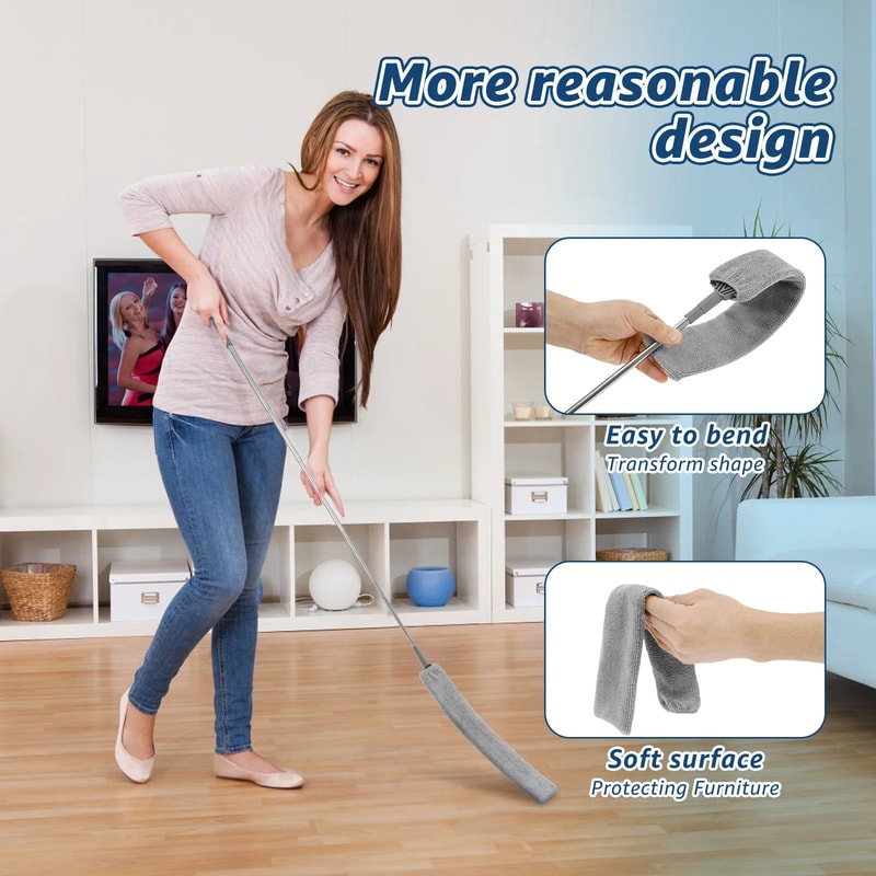 Telescopic Microfiber Duster Brush 2