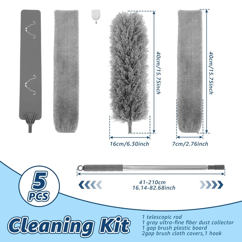 Telescopic Microfiber Duster Brush 5