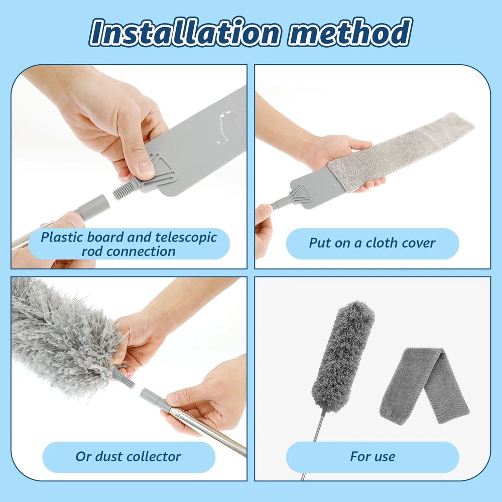 Telescopic Microfiber Duster Brush 6