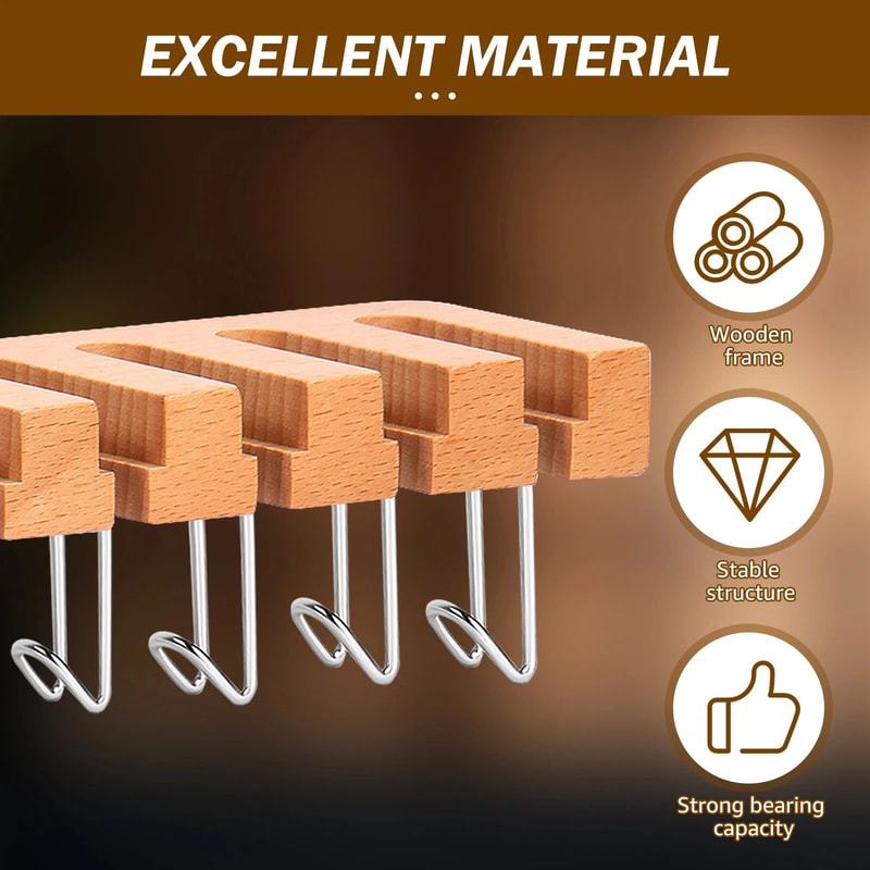 Wooden Belt And Tie Hanger 1