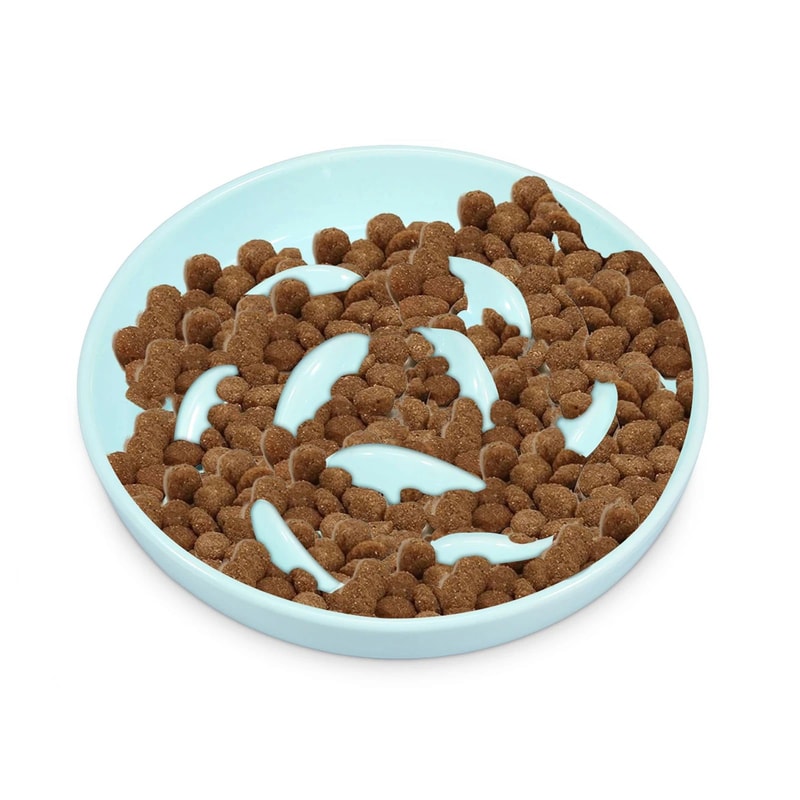 Cat Slow Feeder Ceramic Bowl 11