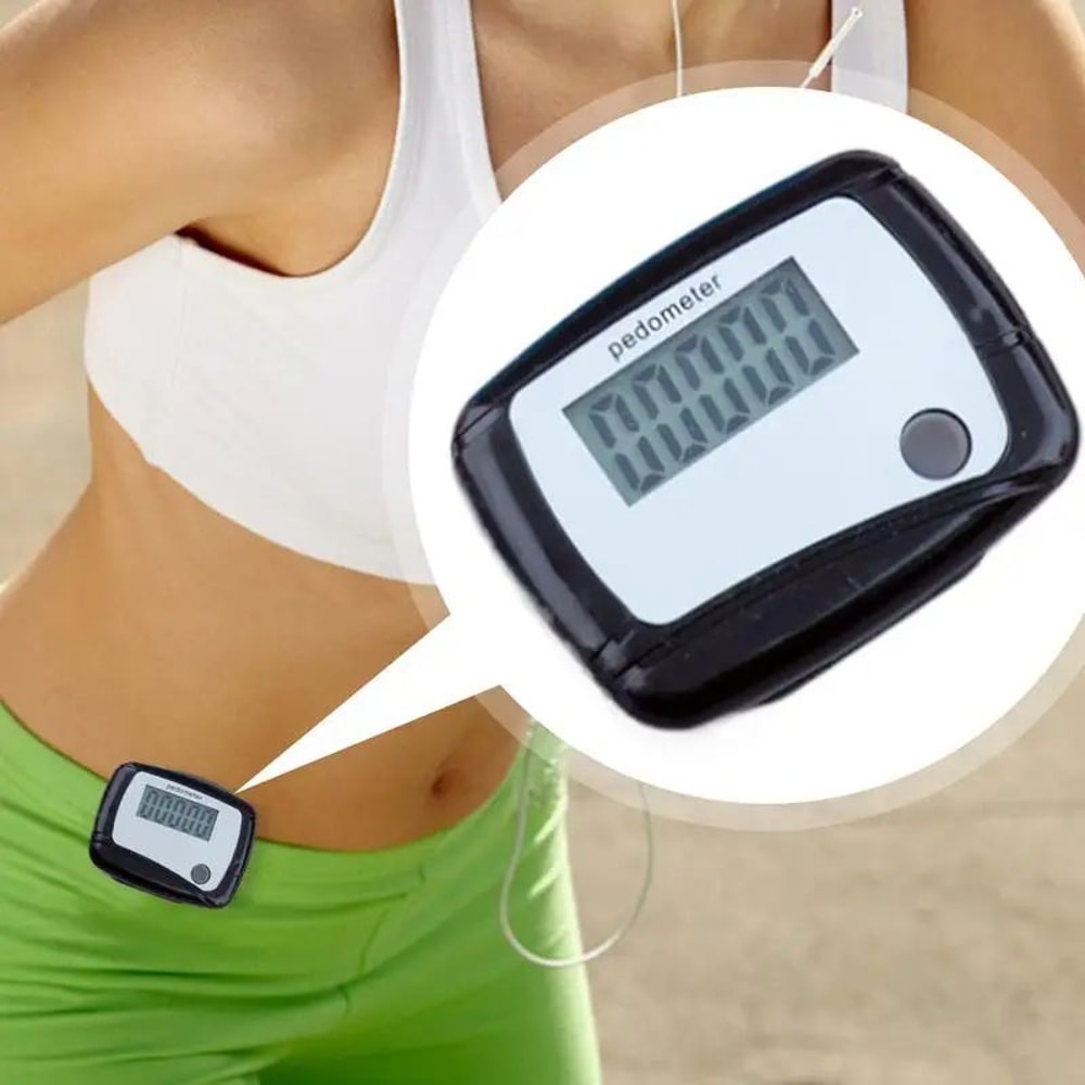 LCD Digital Step Pedometer Random Color 0