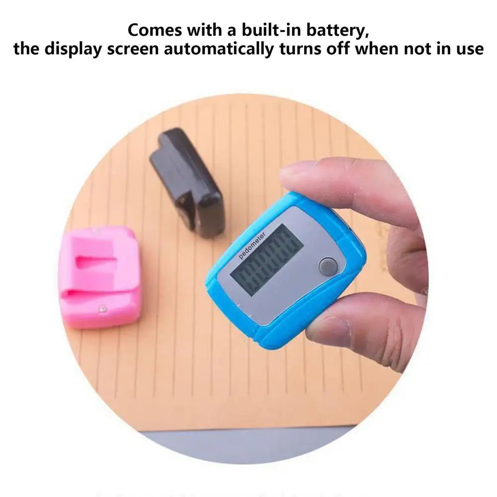 LCD Digital Step Pedometer Random Color 8