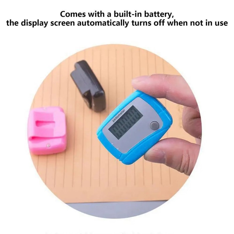 LCD Digital Step Pedometer Random Color 8