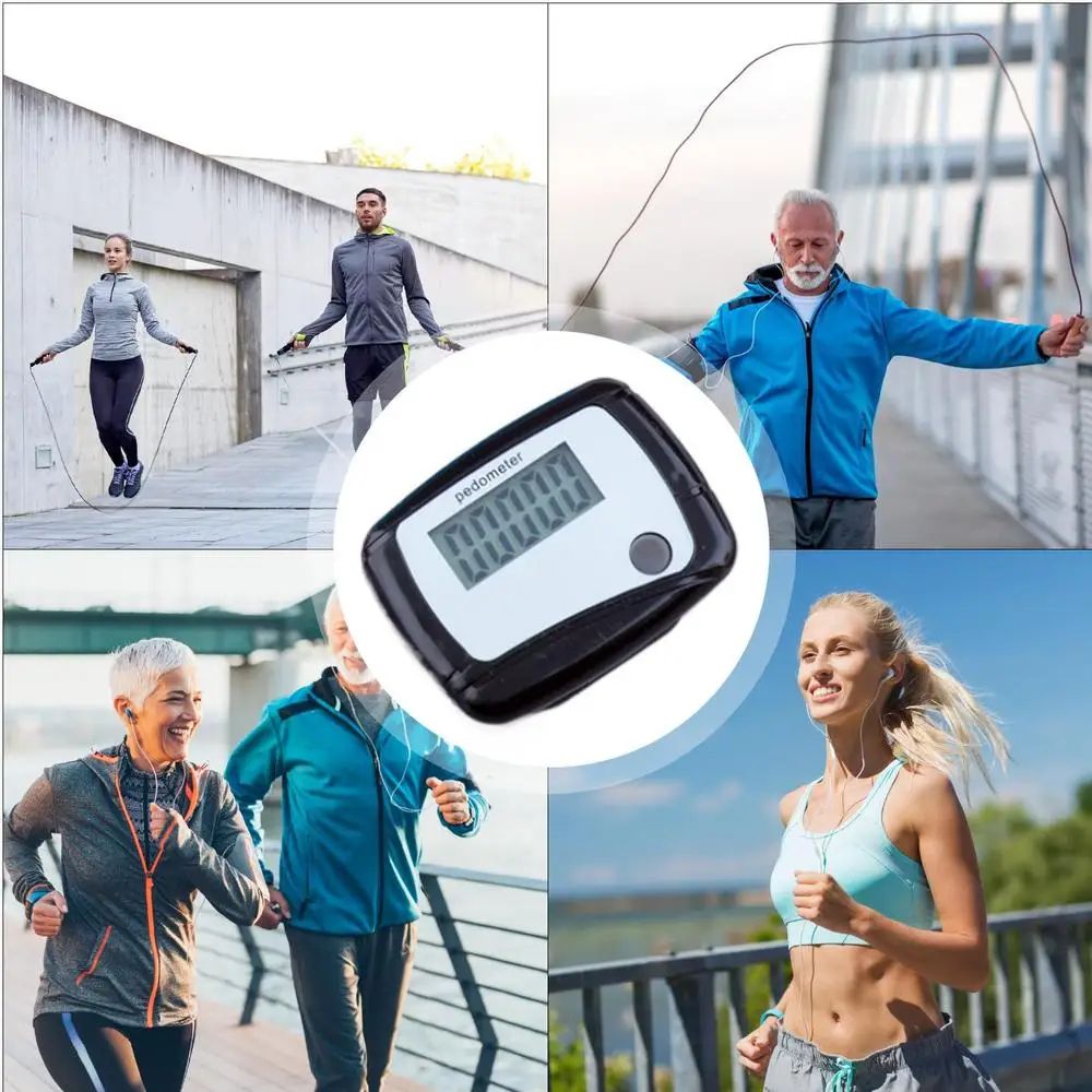 LCD Digital Step Pedometer Random Color 9