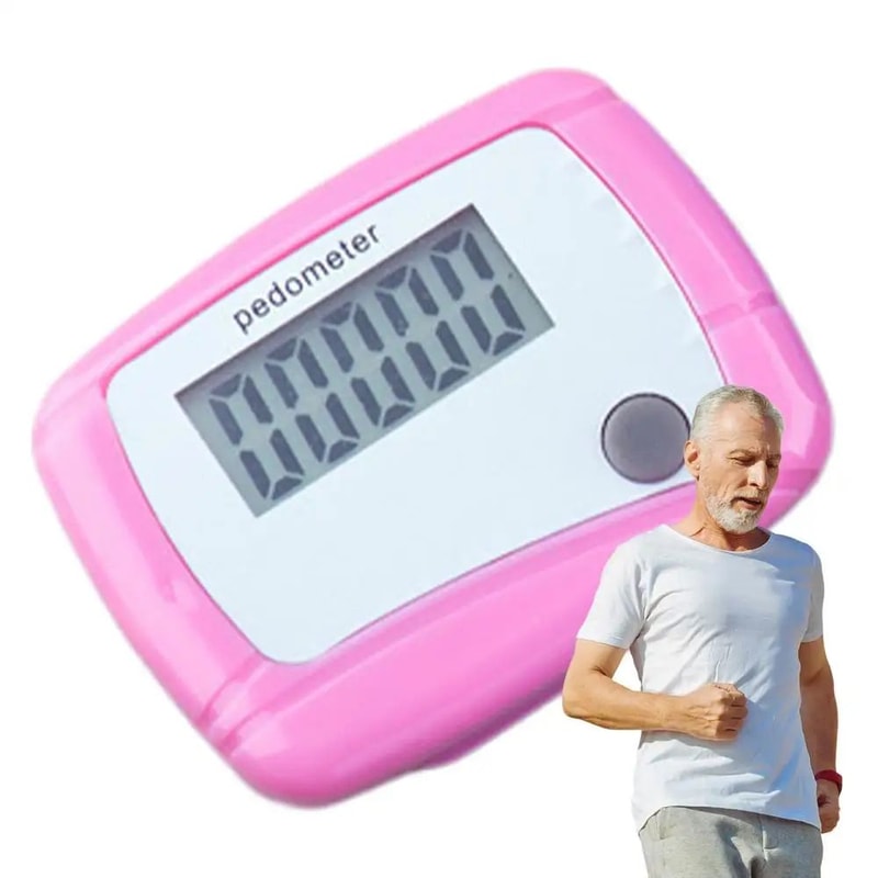 LCD Digital Step Pedometer Random Color 10