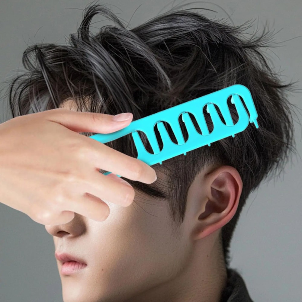 Wide Tooth Volumizing Hair Comb Korea Style Seam Covering Bangs 0