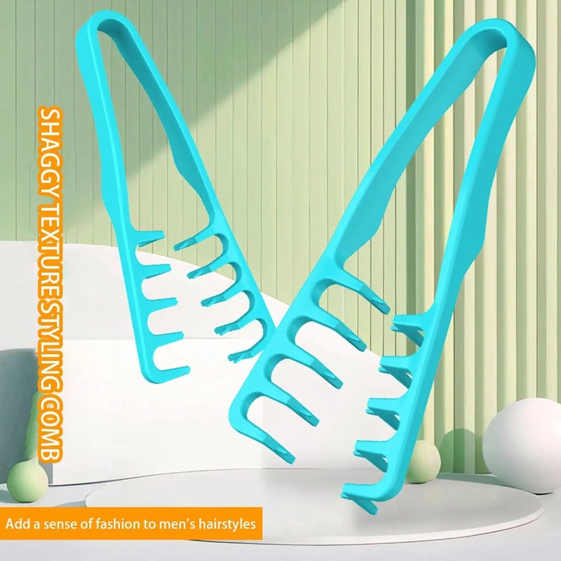 Wide Tooth Volumizing Hair Comb Korea Style Seam Covering Bangs 12