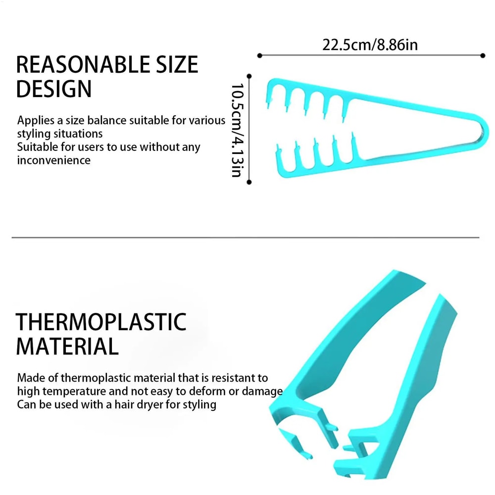 Wide Tooth Volumizing Hair Comb Korea Style Seam Covering Bangs 13