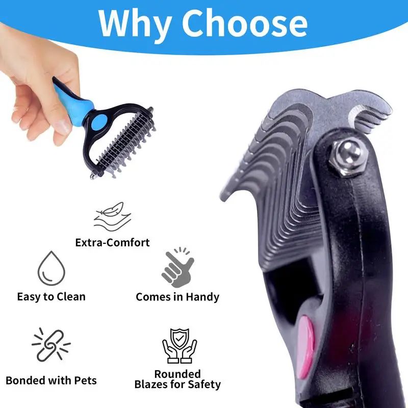 2 In 1 Pet Deshedding Brush 7