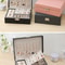 Double Layer Wooden Jewelry Box 8