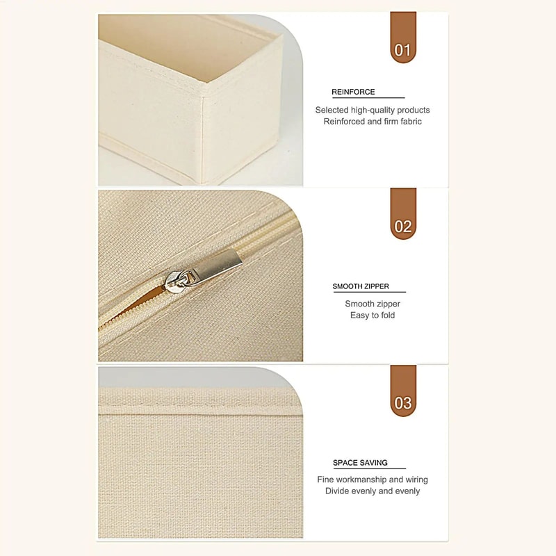 Foldable Drawer Storage Bin 7
