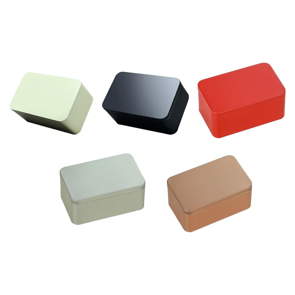 Square Metal Tea Storage Tin 5