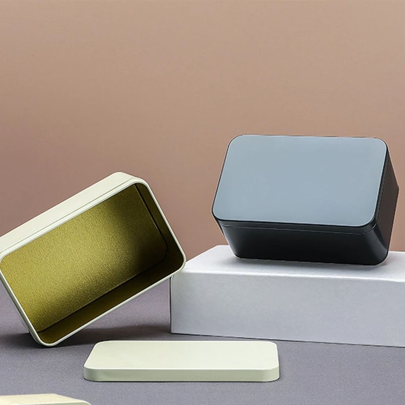 Square Metal Tea Storage Tin 7