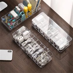 transparent cable storage box