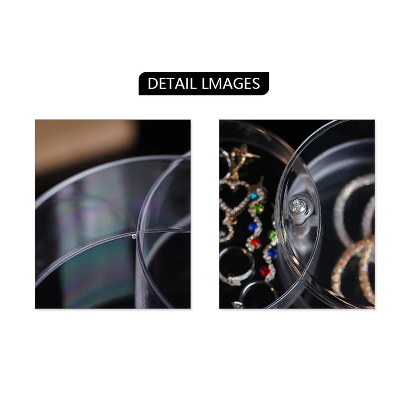 Rotating 360 Jewelry And Makeup Organizer Box 6