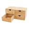 Bamboo 4Drawer Desktop Organizer For Desk Storage 0